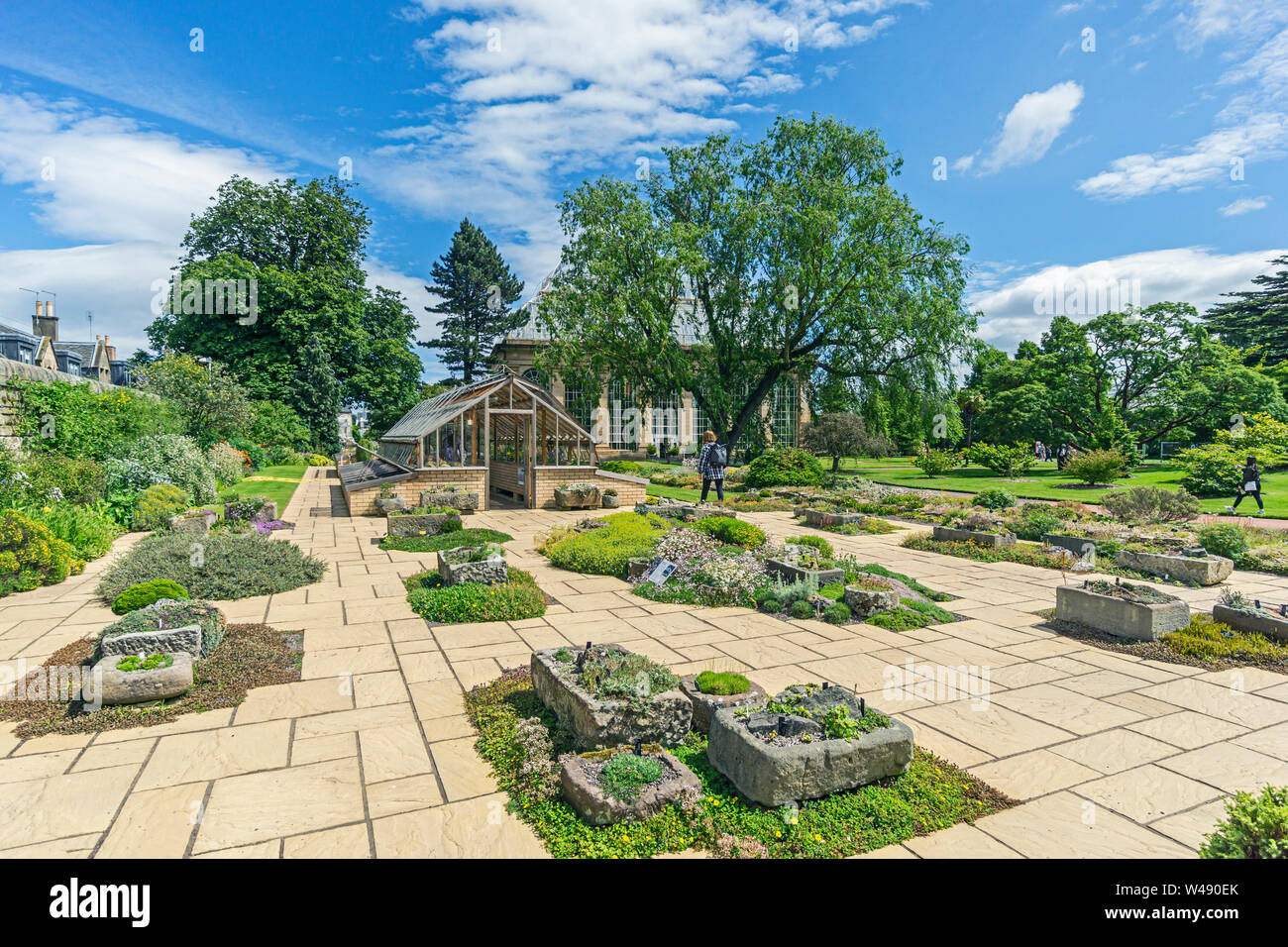 Rock Garden im Royal Botanic Garden Edinburgh Schottland Großbritannien Stockfoto