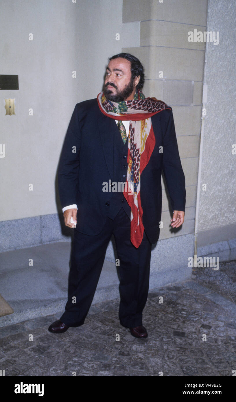 Luciano Pavarotti italienische Opern Tenor ¨ König des Hohen C's und einer der drei Tenöre Stockfoto