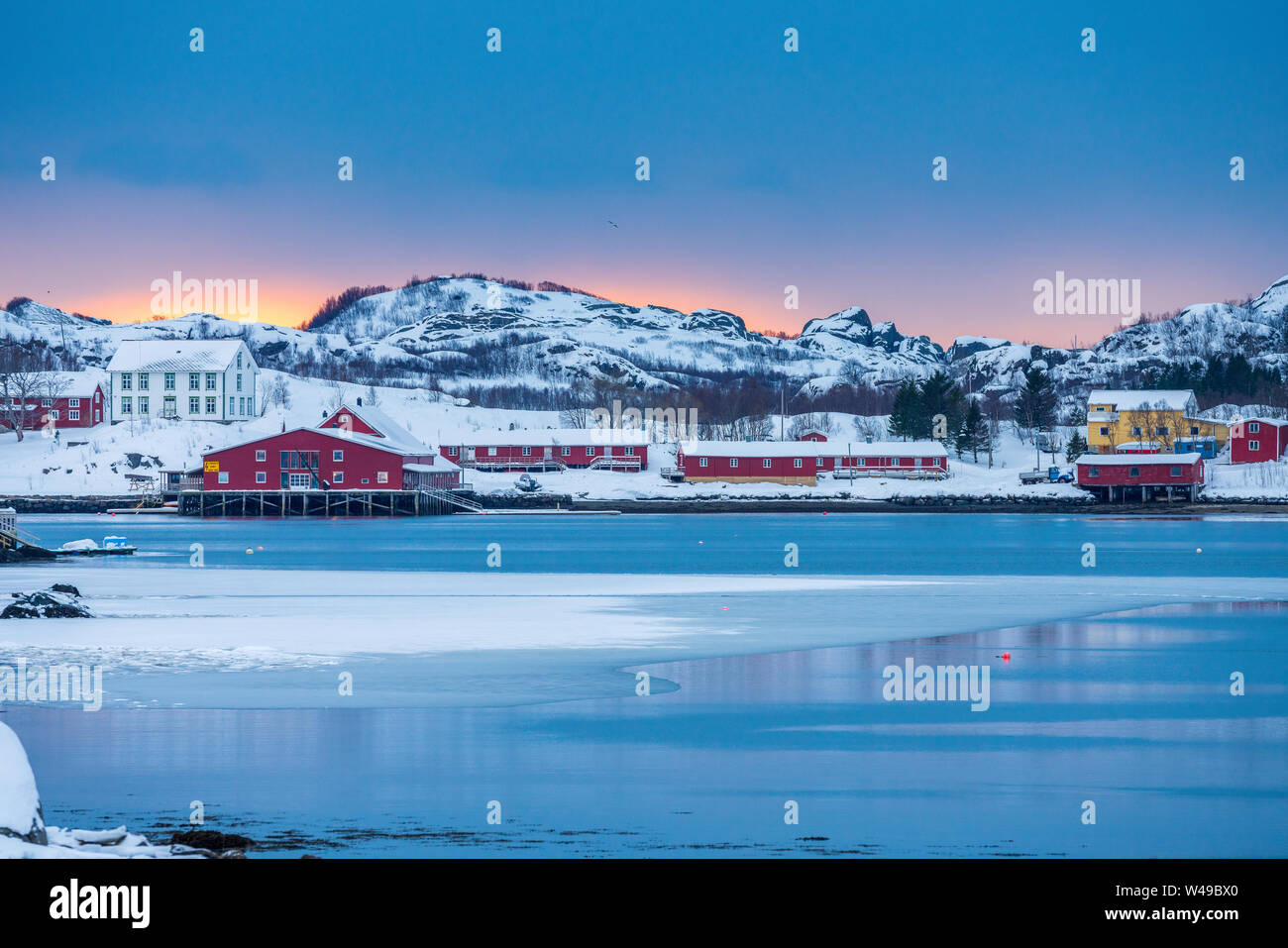 Hopen, Austvågøya, Nordland, Norwegen, Europa Stockfoto