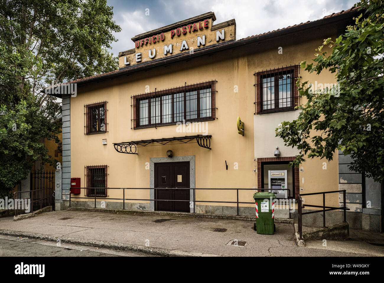 Italien Piemont Turin - Collegno Arbeiter Dorf Leumann (Villaggio Operaio Leumann - Post Stockfoto