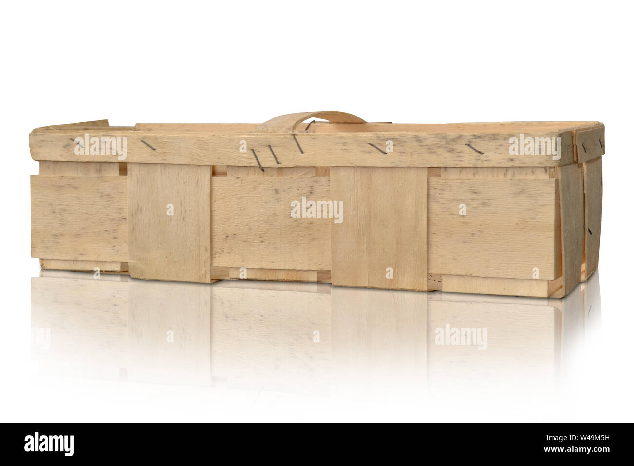 Obstkiste Box Kürbis Kirschen Holz sammeln Stockfoto