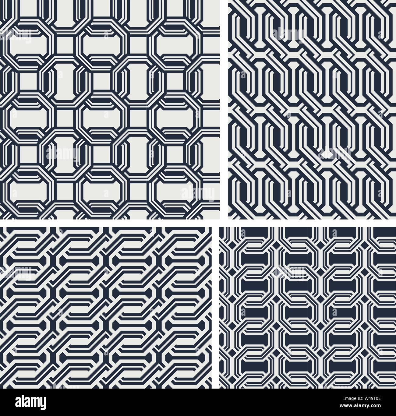 Der nahtlose Muster. Abstrakte geometrische Hintergrund Vector Illustration Stock Vektor