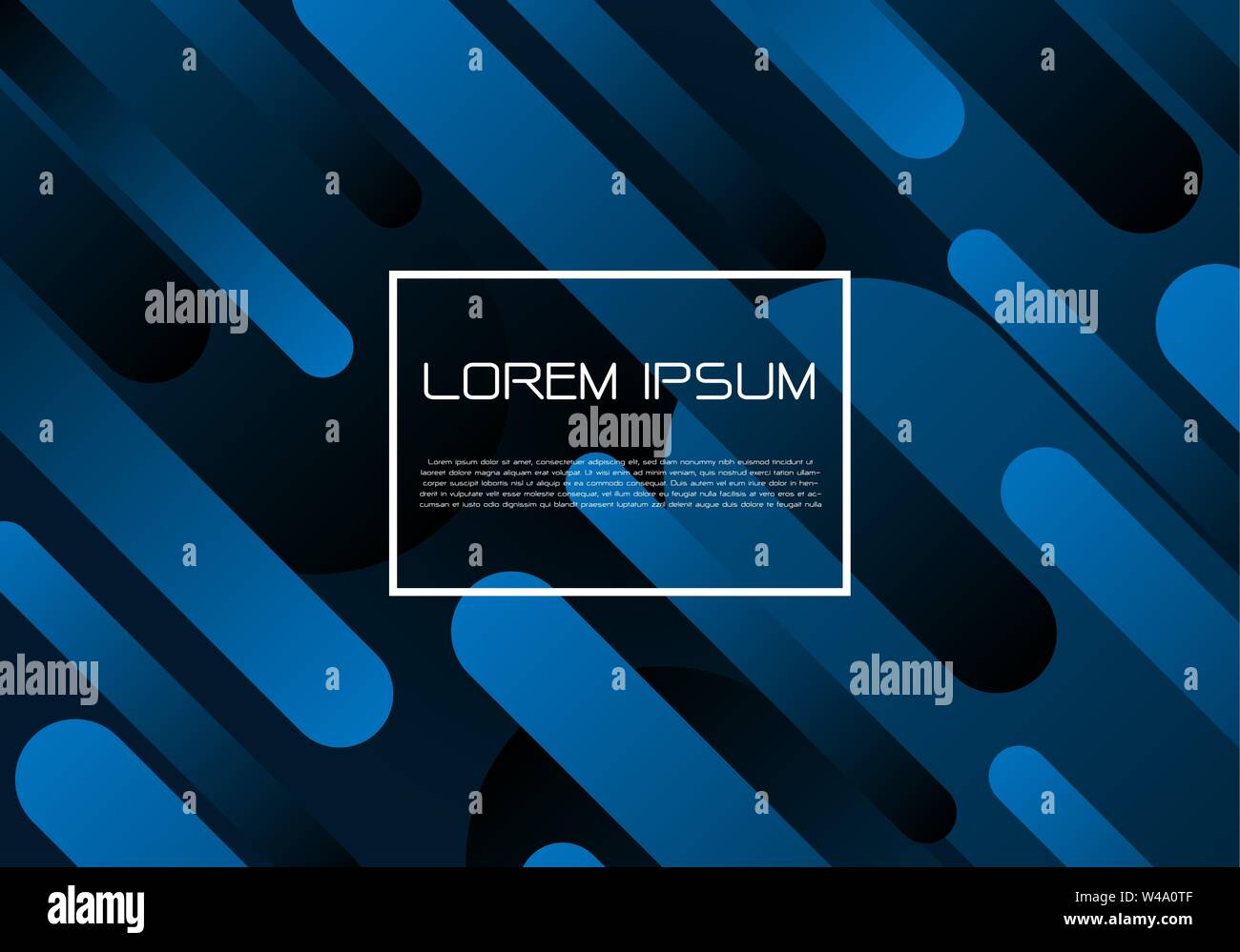 Abstrakt Blau Schwarz geometrische dynamische Formen Komposition mit weiße Flamme und Text Design moderne futuristischen Hintergrund Vector Illustration.. Stock Vektor