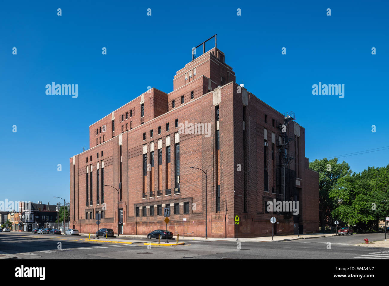 Kunst Moderne Illinois Bell switching Gebäude Stockfoto