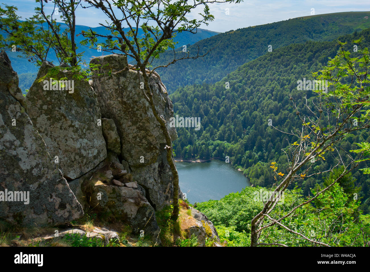 Wunderschöne Lac de Schiessrothried in den Vogesen in Frankreich Stockfoto