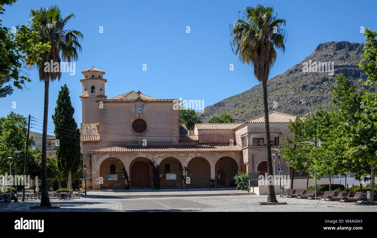 Kirche Nuestra Senora de Los Angeles in Mallorca Stockfoto