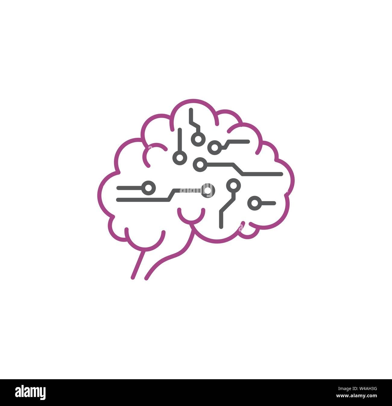 Knstliche Intelligenz Ki verwandte Symbol auf Hintergrund fr Grafik- und  Webdesign. Einfache Abbildung. Internet Konzept Symbol fr Website Taste  oder Stock-Vektorgrafik - Alamy