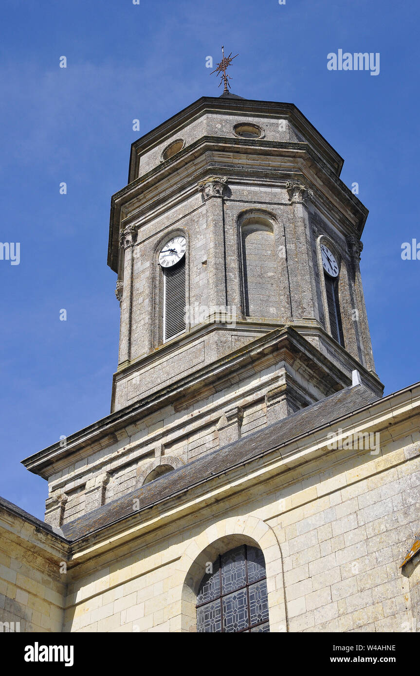Abtei, Saint-Florent-le-Vieil, Frankreich, Europa Stockfoto