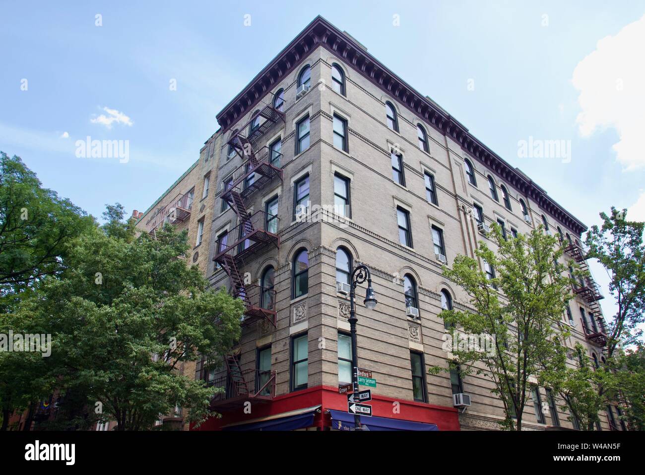 Freunde Wohnanlage auf der Bedford Street in Greenwich Village, New York Stockfoto
