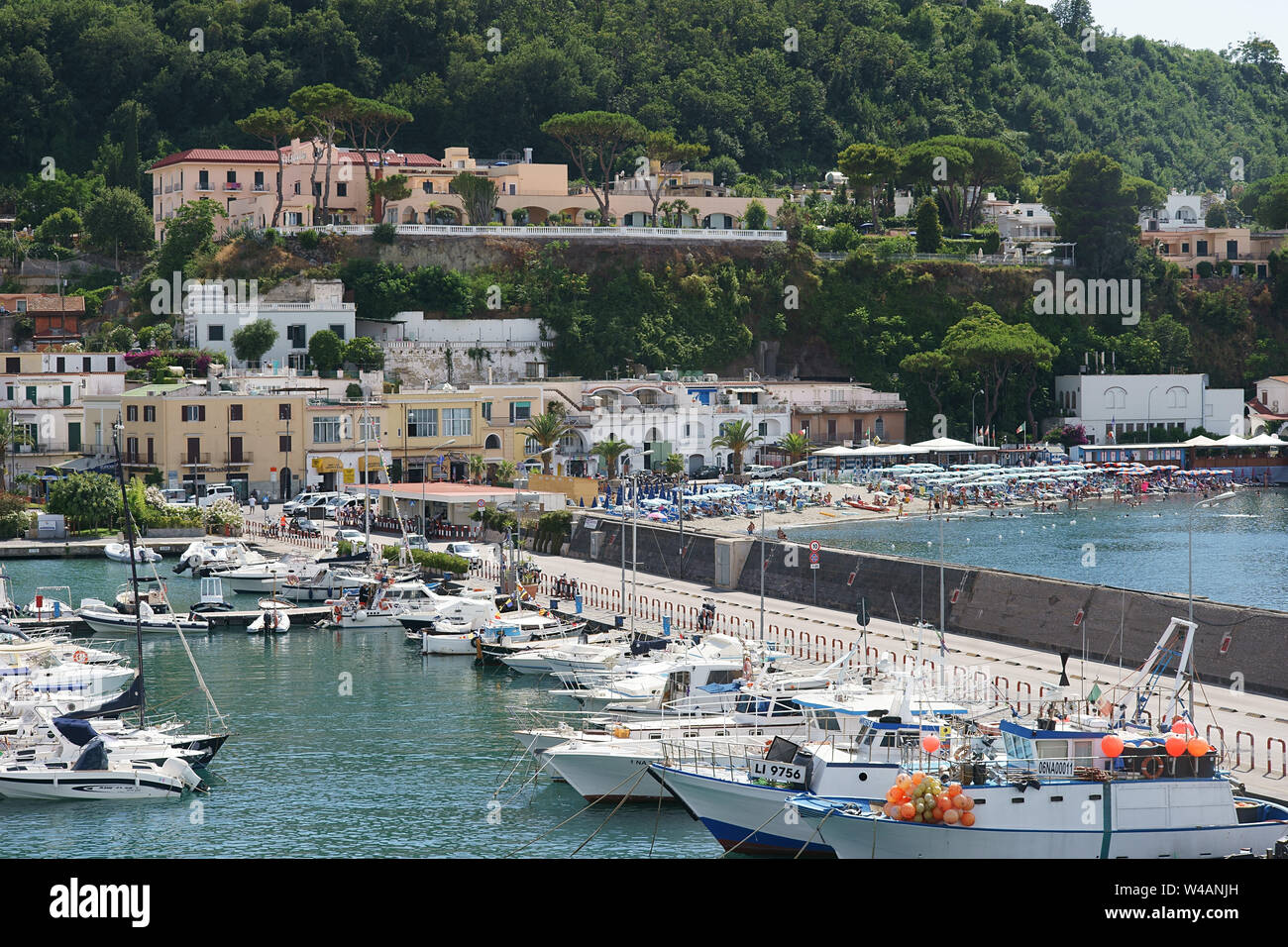 Hafen von Casamicciola, Ischia, Neapel, Italien Stockfoto