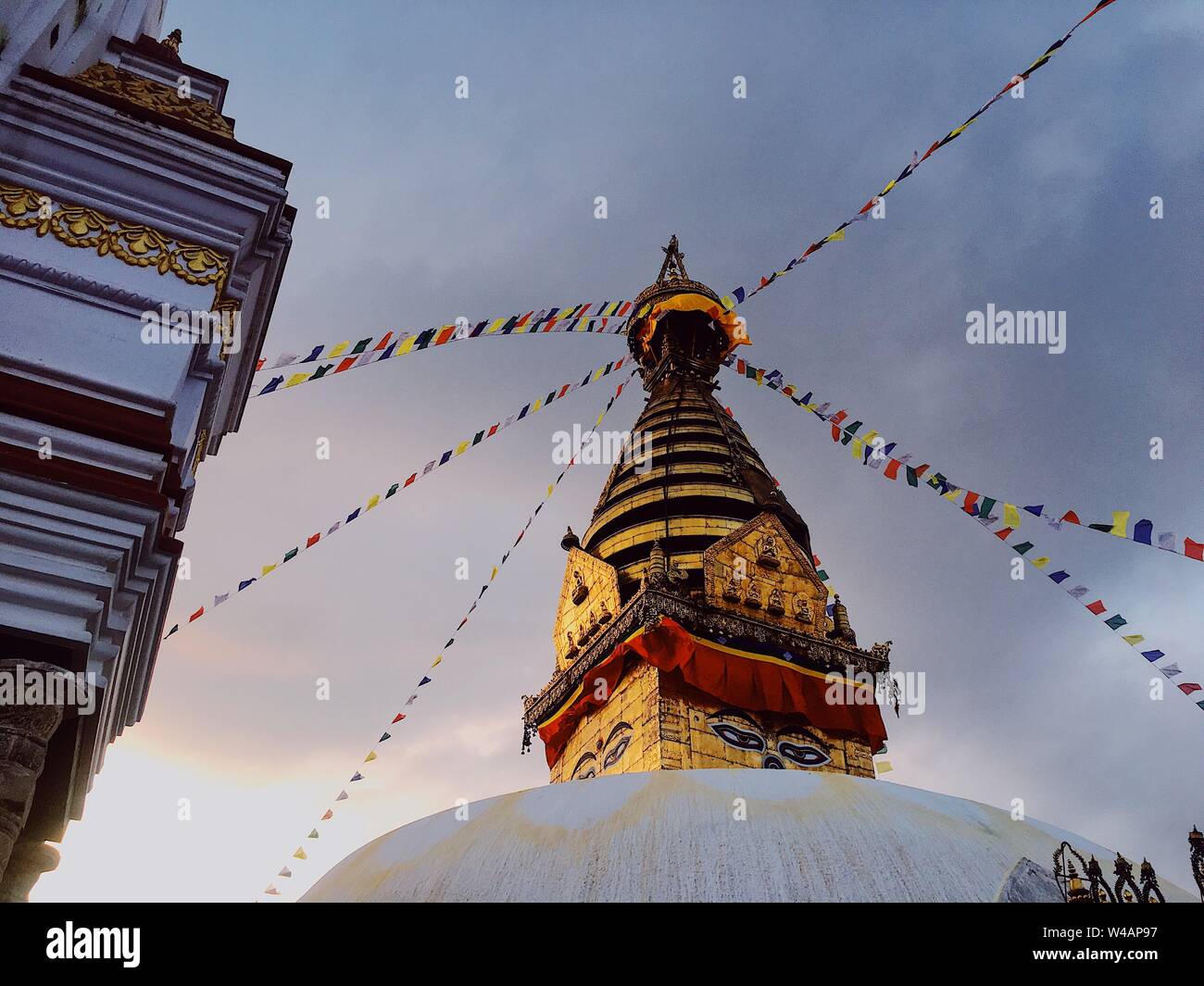Suchen im Tempel in Südostasien Stockfoto