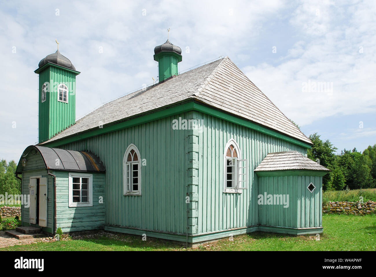 Holz- Moschee im XVIII. Jahrhundert in Kruszyniany, Polen gebaut. 6. Juli 2008 © wojciech Strozyk/Alamy Stock Foto Stockfoto