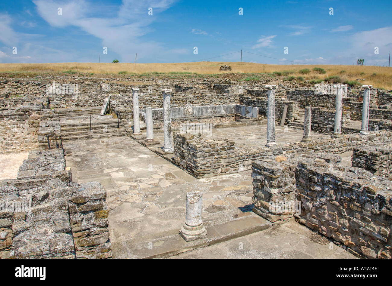 Stobi (Стоби, Stobi, Στόβοι) - Archäologische Stätte in Mazedonien Stockfoto