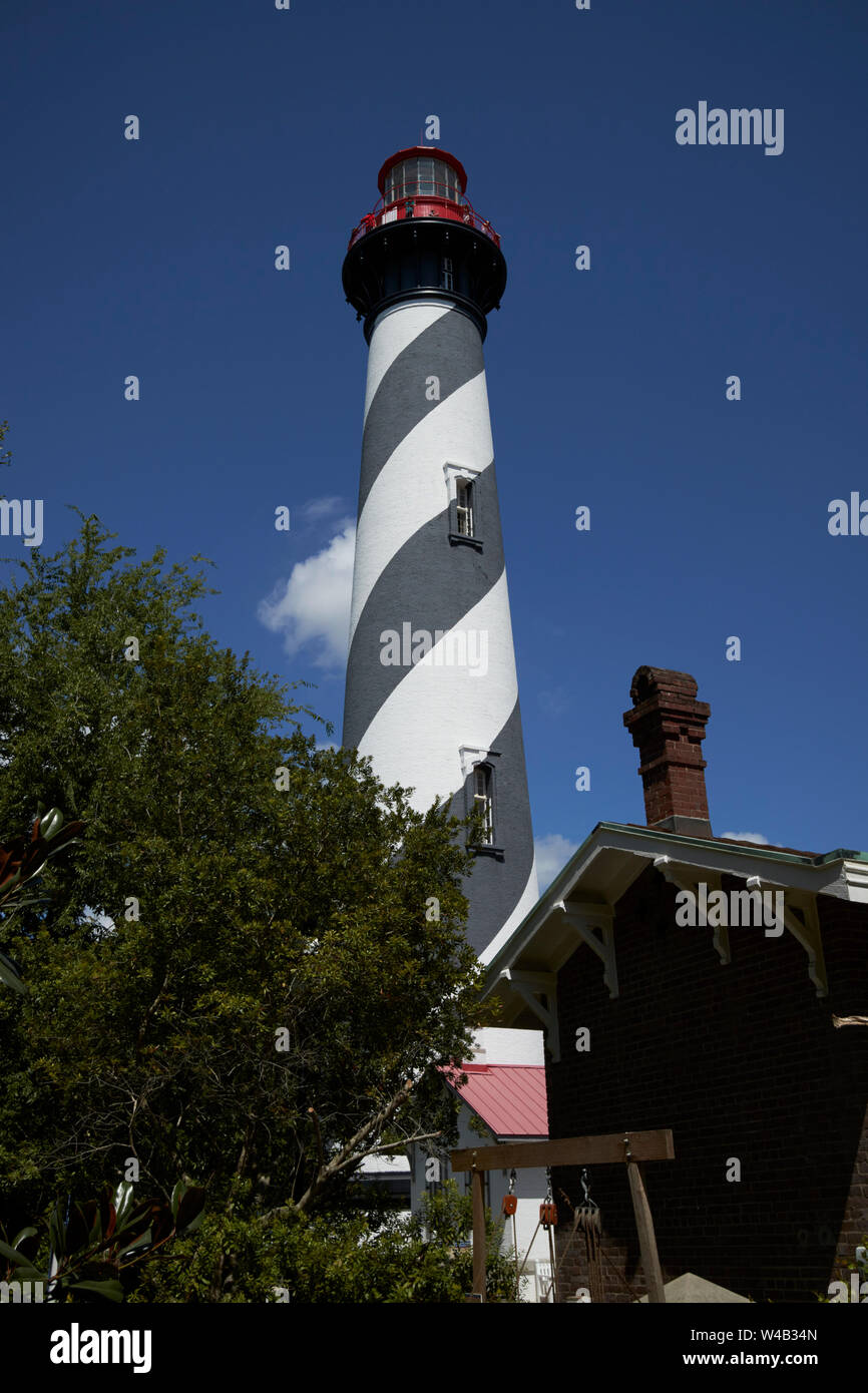 St. Augustine Leuchtturm Licht St Augustine Florida US USA Stockfoto