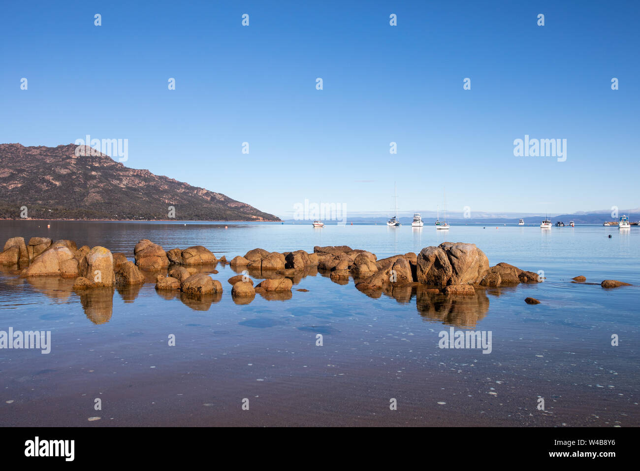 Coles Bay Freycinet Nationalpark an der Ostküste von Tasmanien, Australien Stockfoto