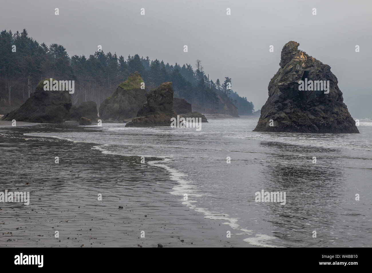 Ruby Beach, Olympic National Park, Gabeln, Washington Stockfoto