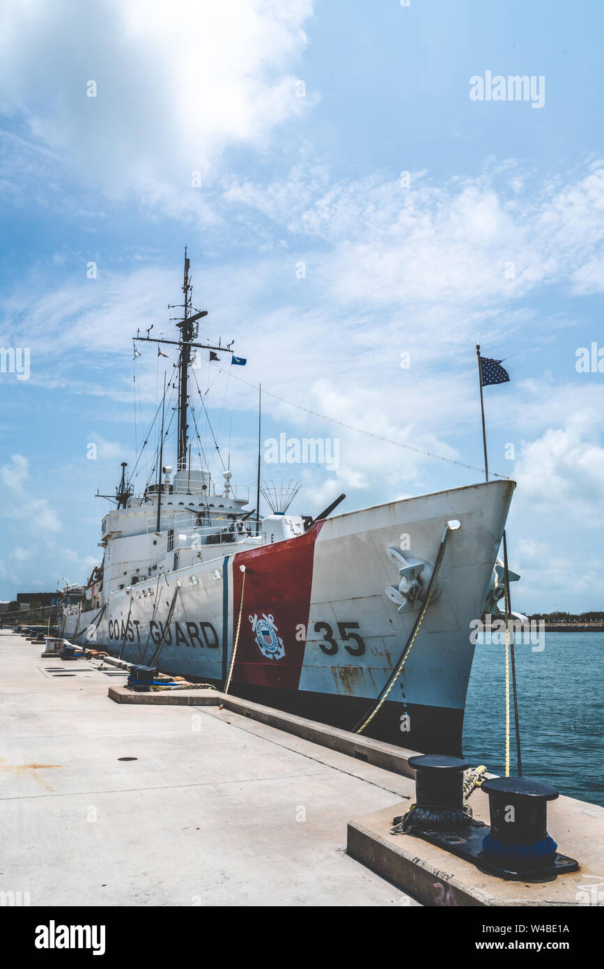 Old Navy Schiff angedockt in Key West Florida Stockfoto