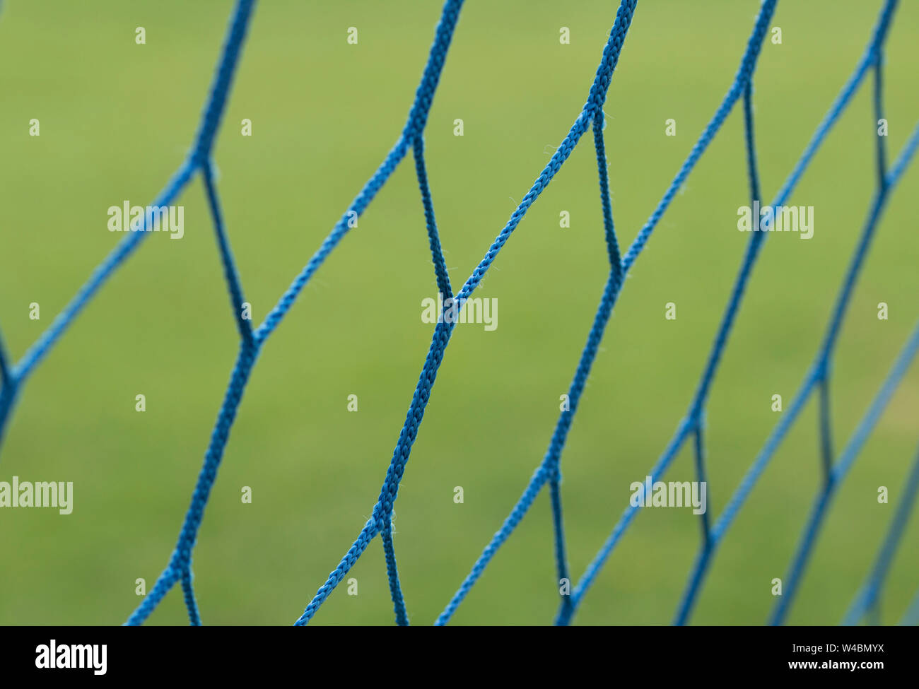 Details der Fußball net hautnah. Fußballtor net Muster. Stockfoto