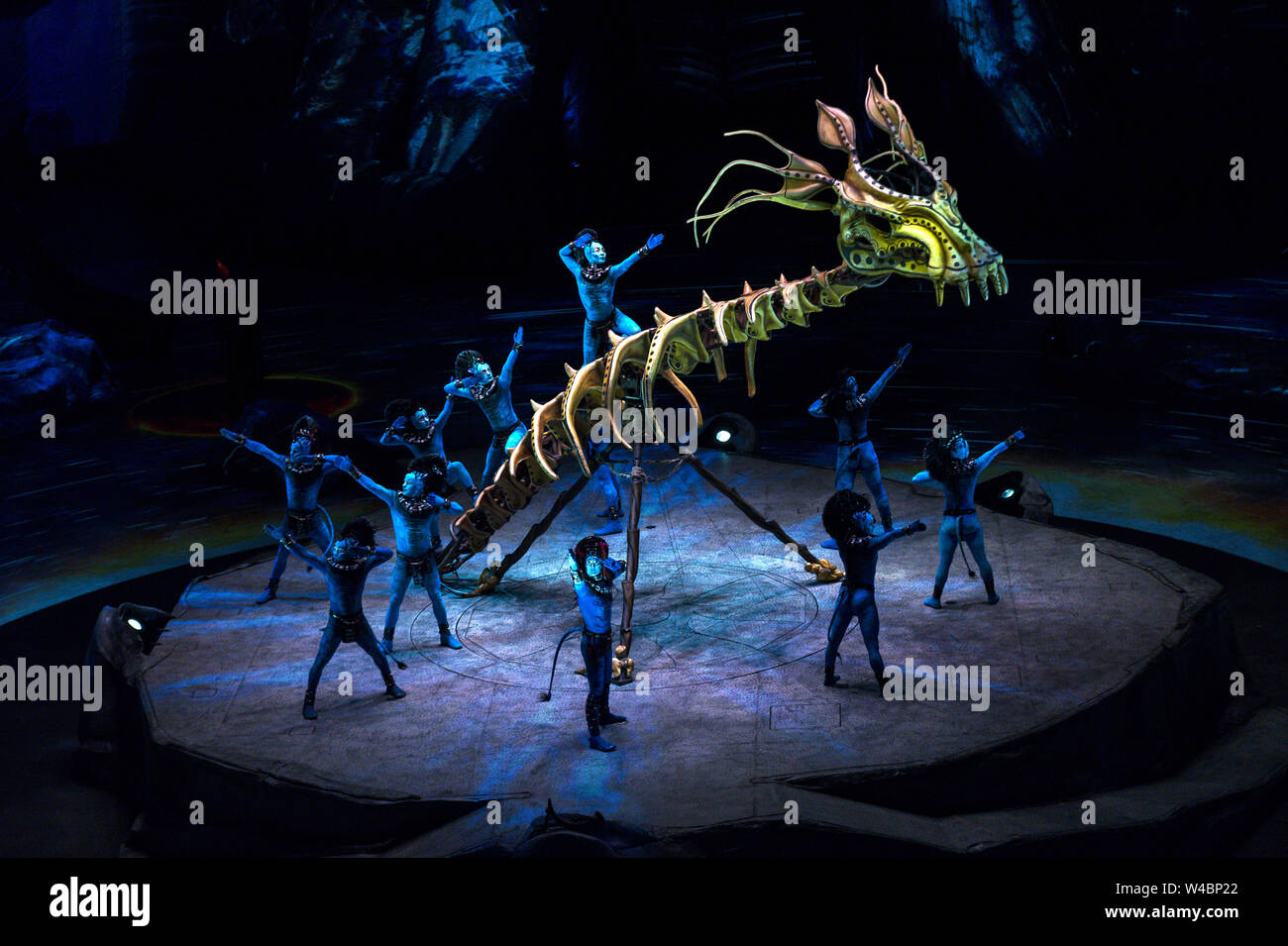 Leistung Schuß von Cirque du Soliel Toruk auf öffnung Nacht in Manchester in der Manchester Arena bietet: Atmosphäre, wo: Manchester, Großbritannien Wann: 20 Jun 2019 Credit: Graham Finney/WANN Stockfoto