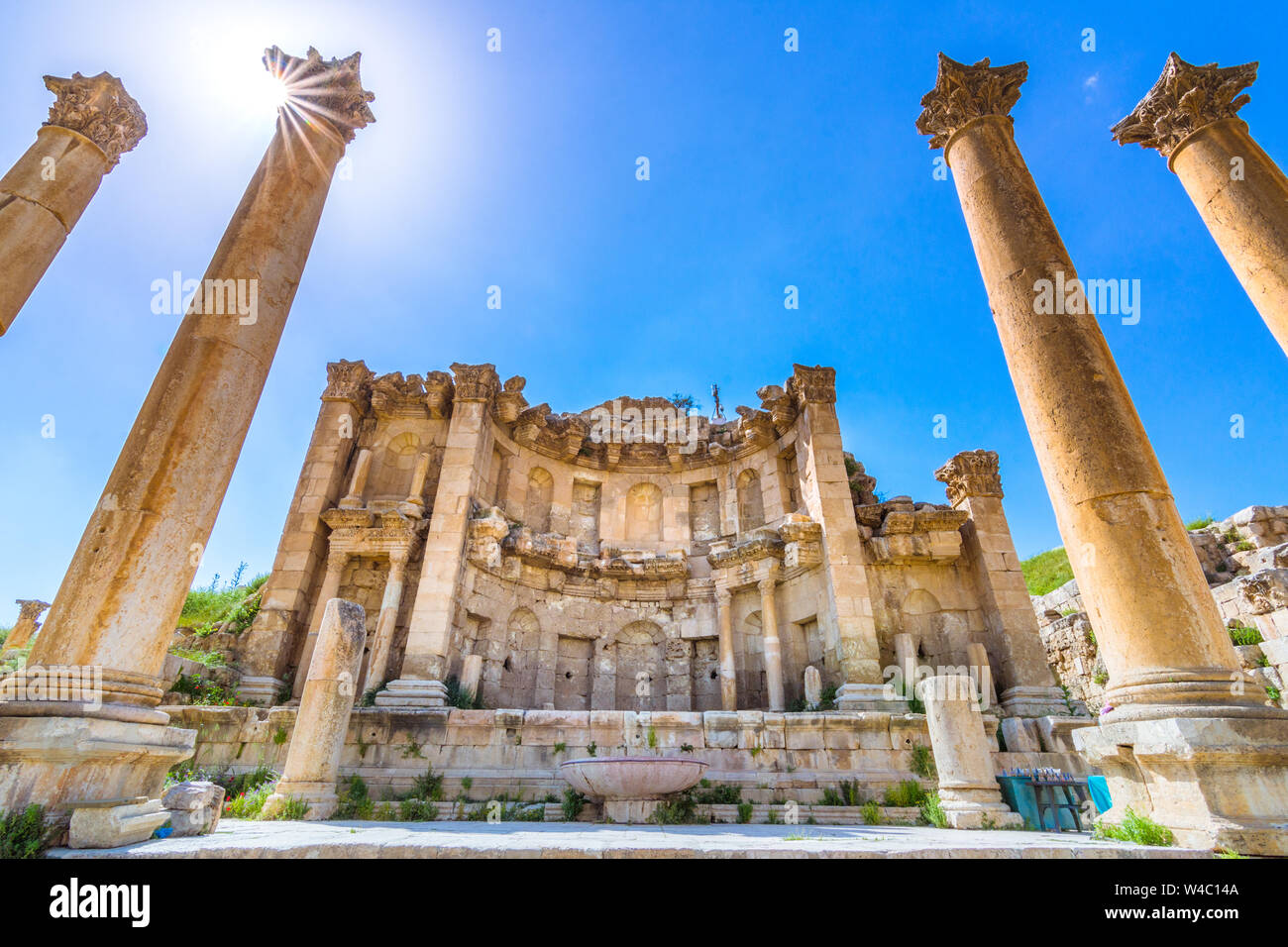 Antiken und römischen Ruinen von Jerash (gerasa), Jordanien. Stockfoto