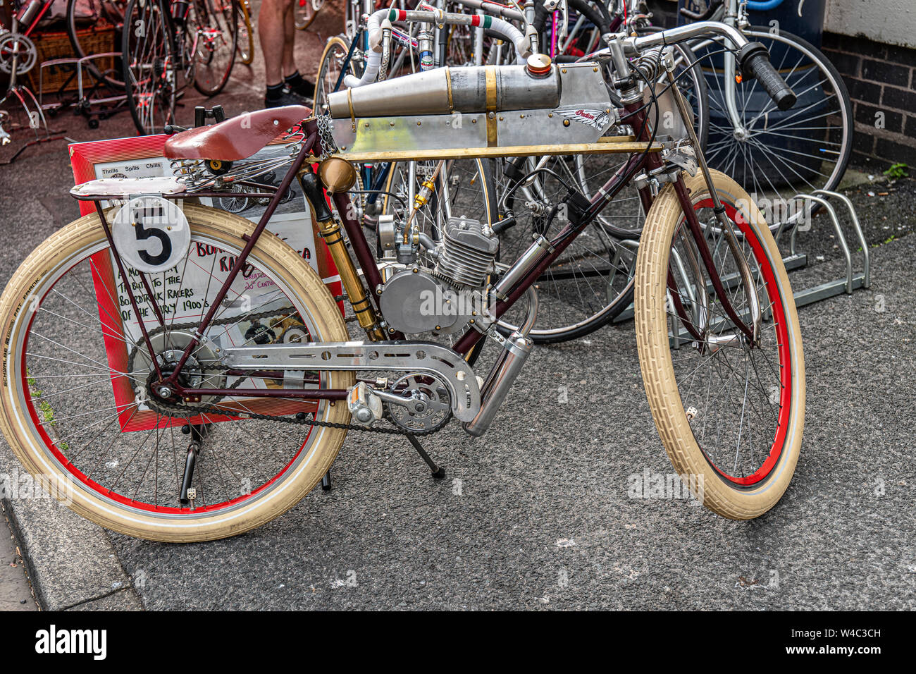 Veloretro vintage Cycling Event in Ulverston, Cumbria. Stockfoto