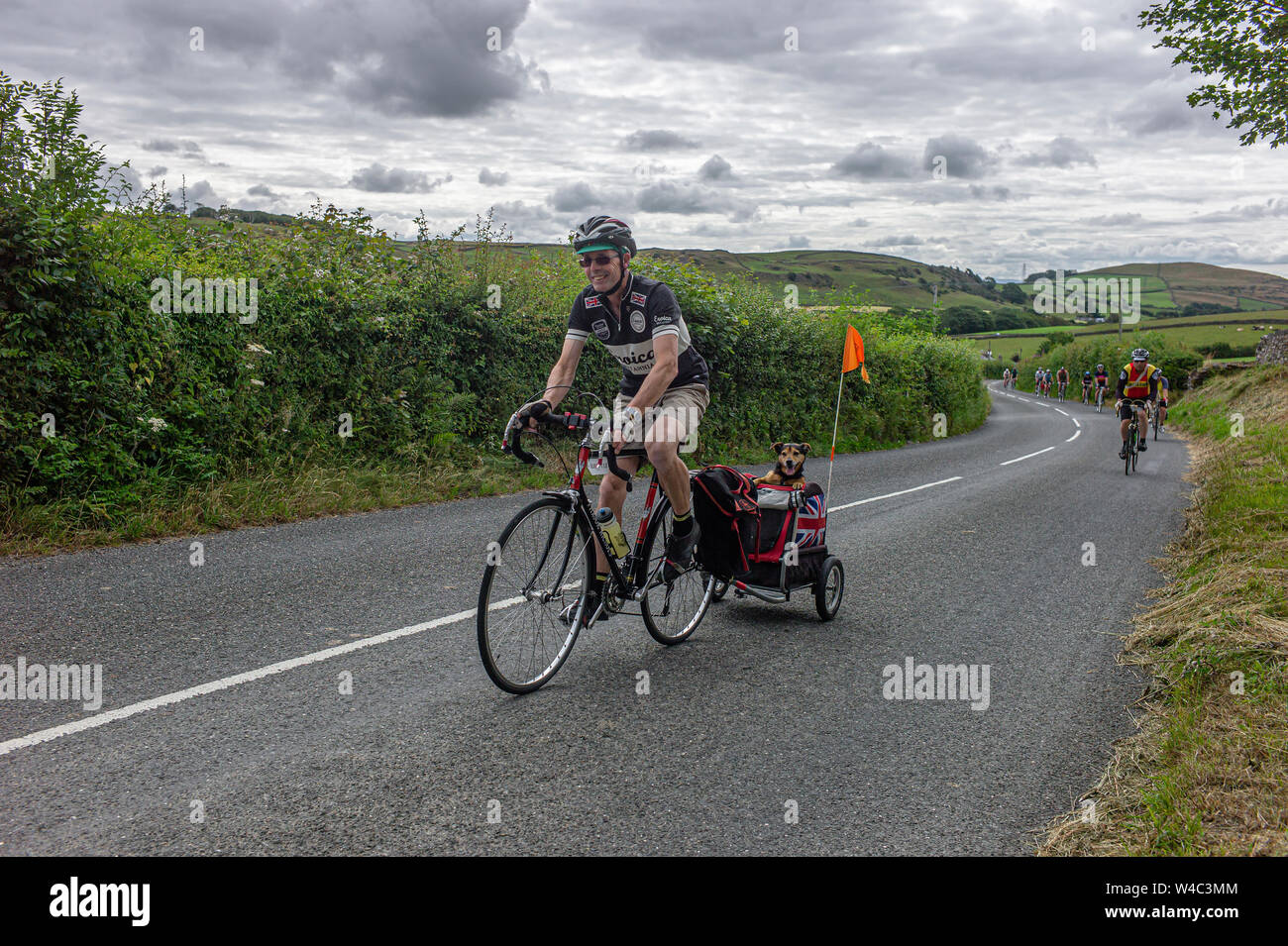 Veloretro vintage Cycling Event in Ulverston, Cumbria. Stockfoto