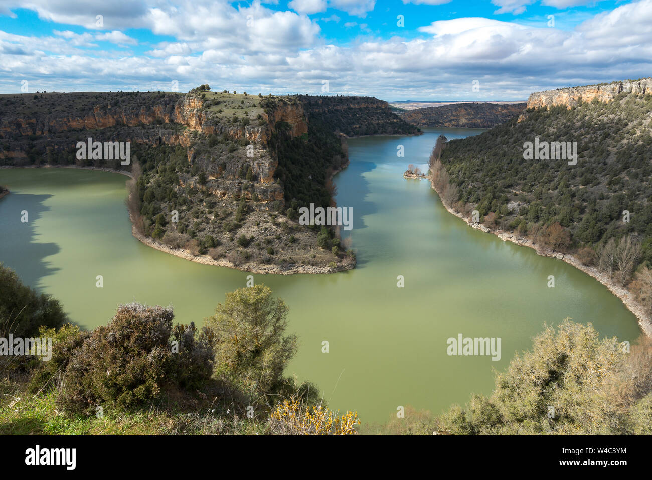 Duraton Canyon Nationalpark in der Provinz Segovia, Spanien Stockfoto