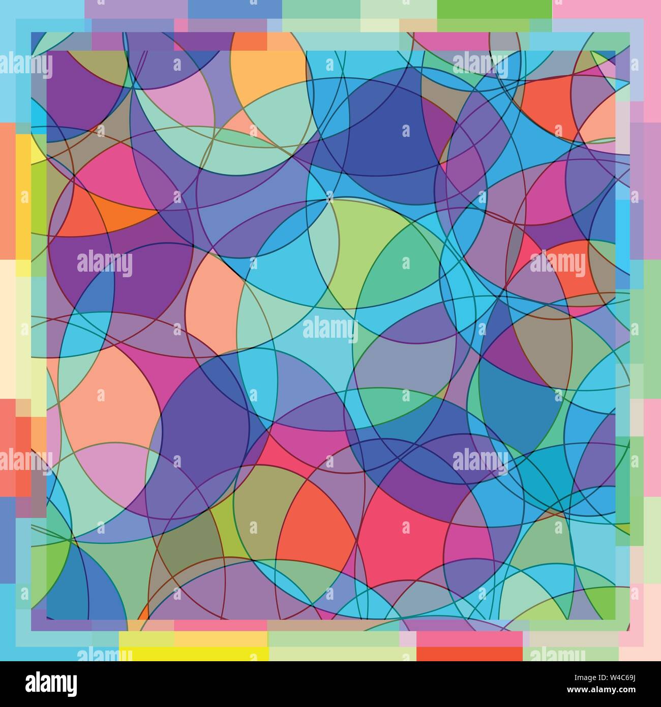 Rahmenfarbe Mosaik wallpaper Stock Vektor