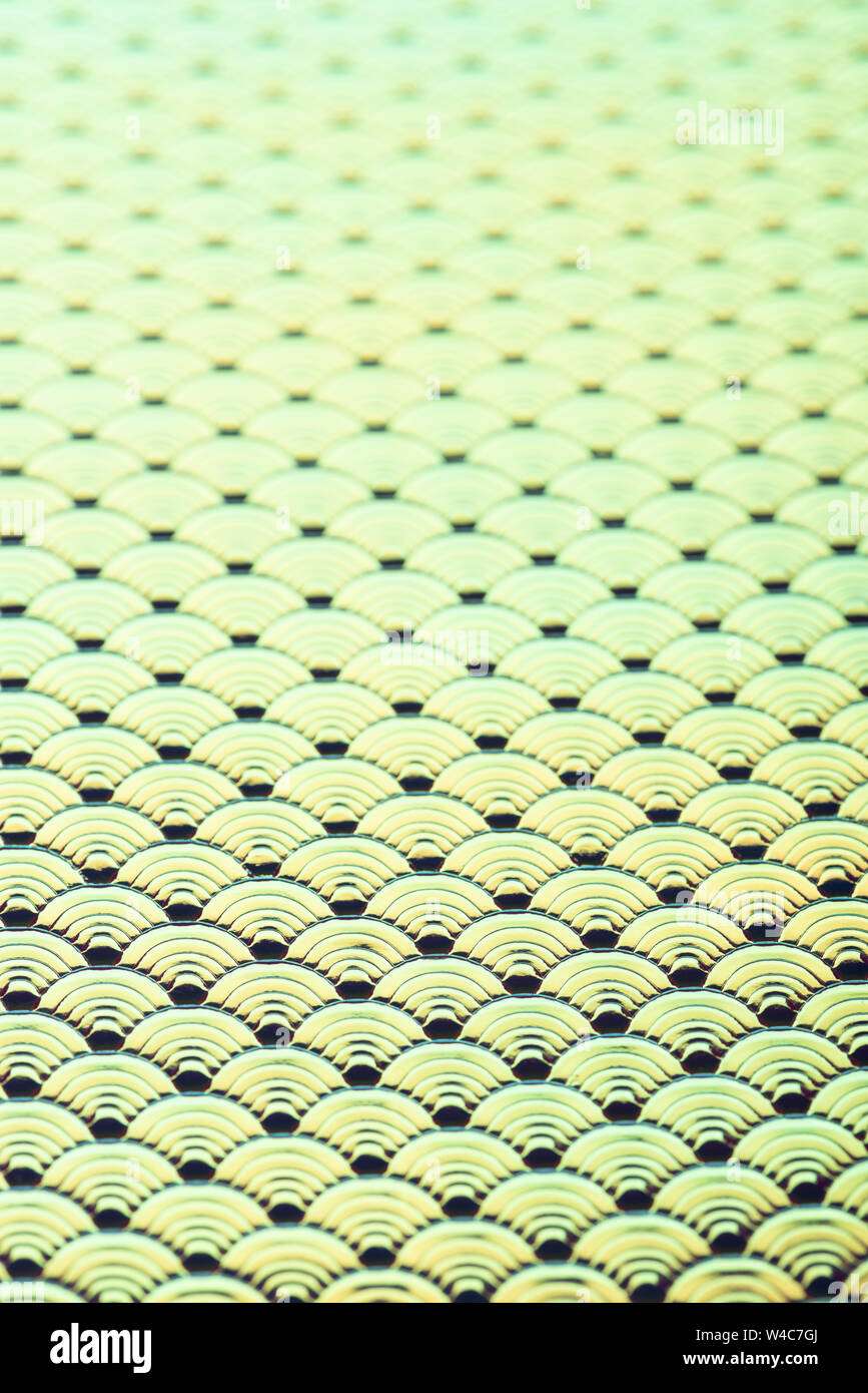 Holographische mermaid Fischschuppen Faux leder Abstrakt Hintergrund. Stockfoto