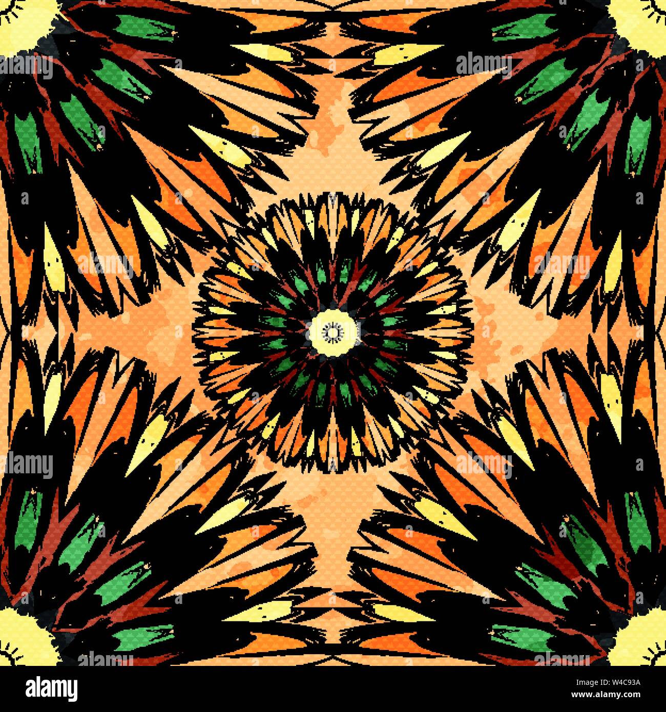 Orientalisch bunten Ornament nahtlose Muster Vector Illustration Stock Vektor