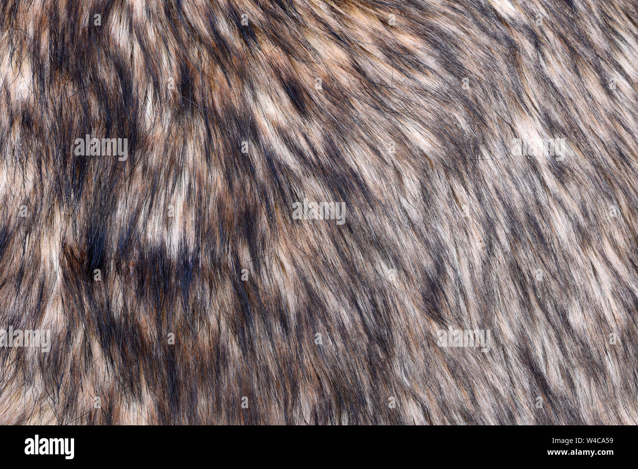 Wolf Kunstfell Textur Hintergrund Stockfoto