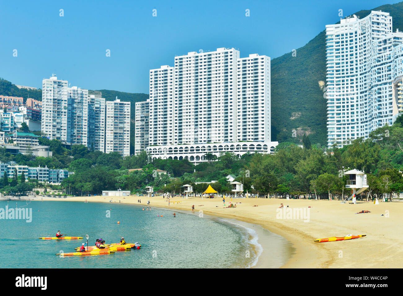 Ansicht der Repulse Bay Strand im Süden der Insel Hong Kong Stockfoto