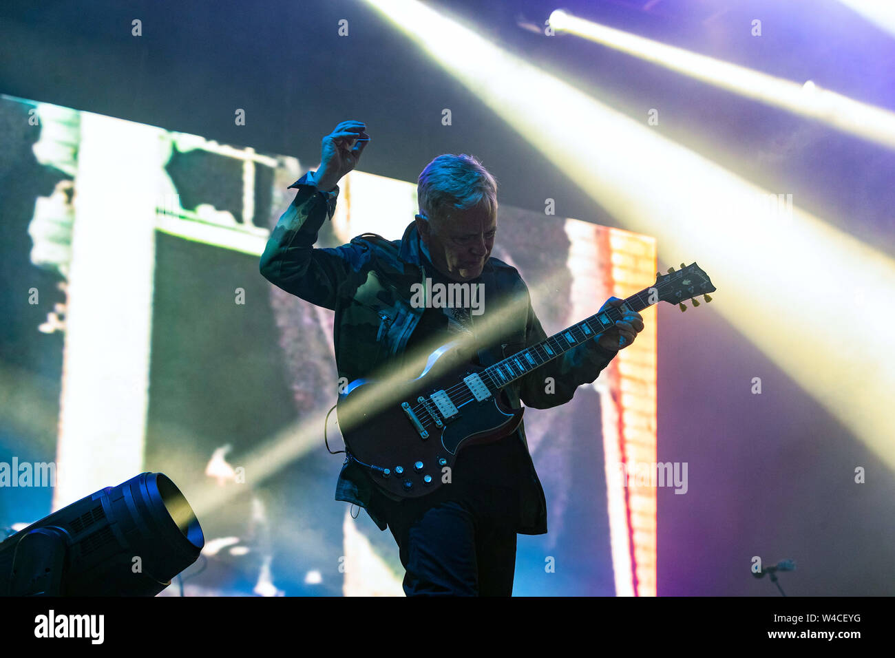 Juli 21, 2019 - Bernard Sumner von New Order Blue Dot Festival Jodrell Bank, Cheshire, UK (Credit Bild: © Andy von Pip/ZUMA Draht) Stockfoto
