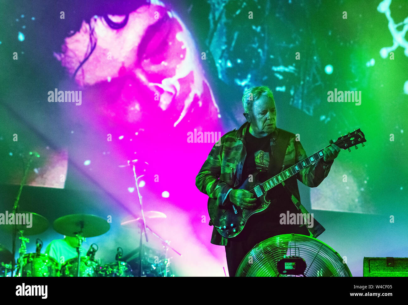 Juli 21, 2019 - Bernard Sumner von New Order Blue Dot Festival Jodrell Bank, Cheshire, UK (Credit Bild: © Andy von Pip/ZUMA Draht) Stockfoto