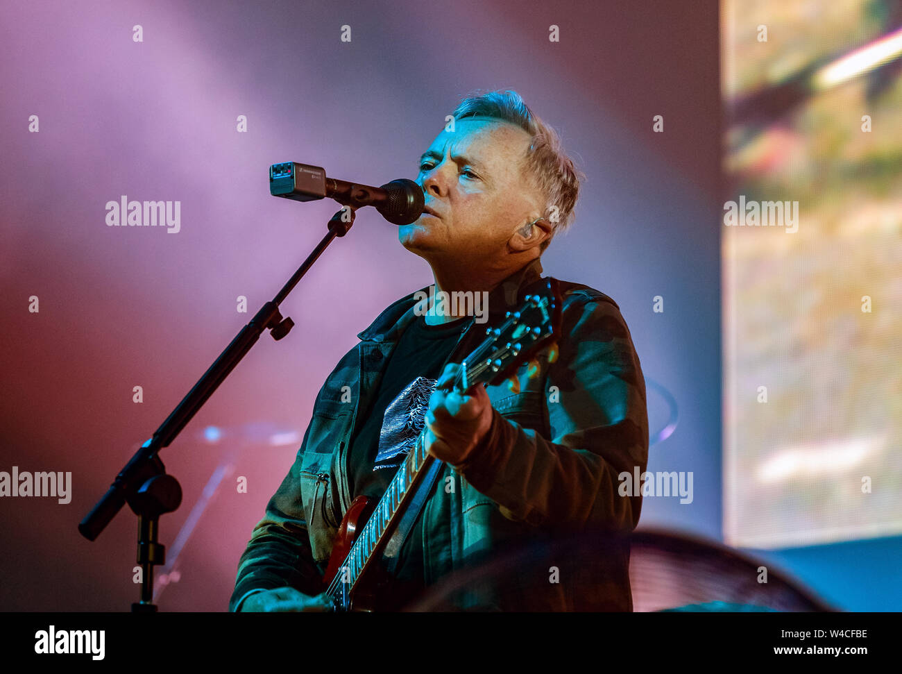 Juli 21, 2019 - Bernard Sumner von New Order Blue Dot Festival Jodrell Bank, Cheshire, UK (Credit Bild: © Andy von Pip/ZUMA Draht) Stockfoto