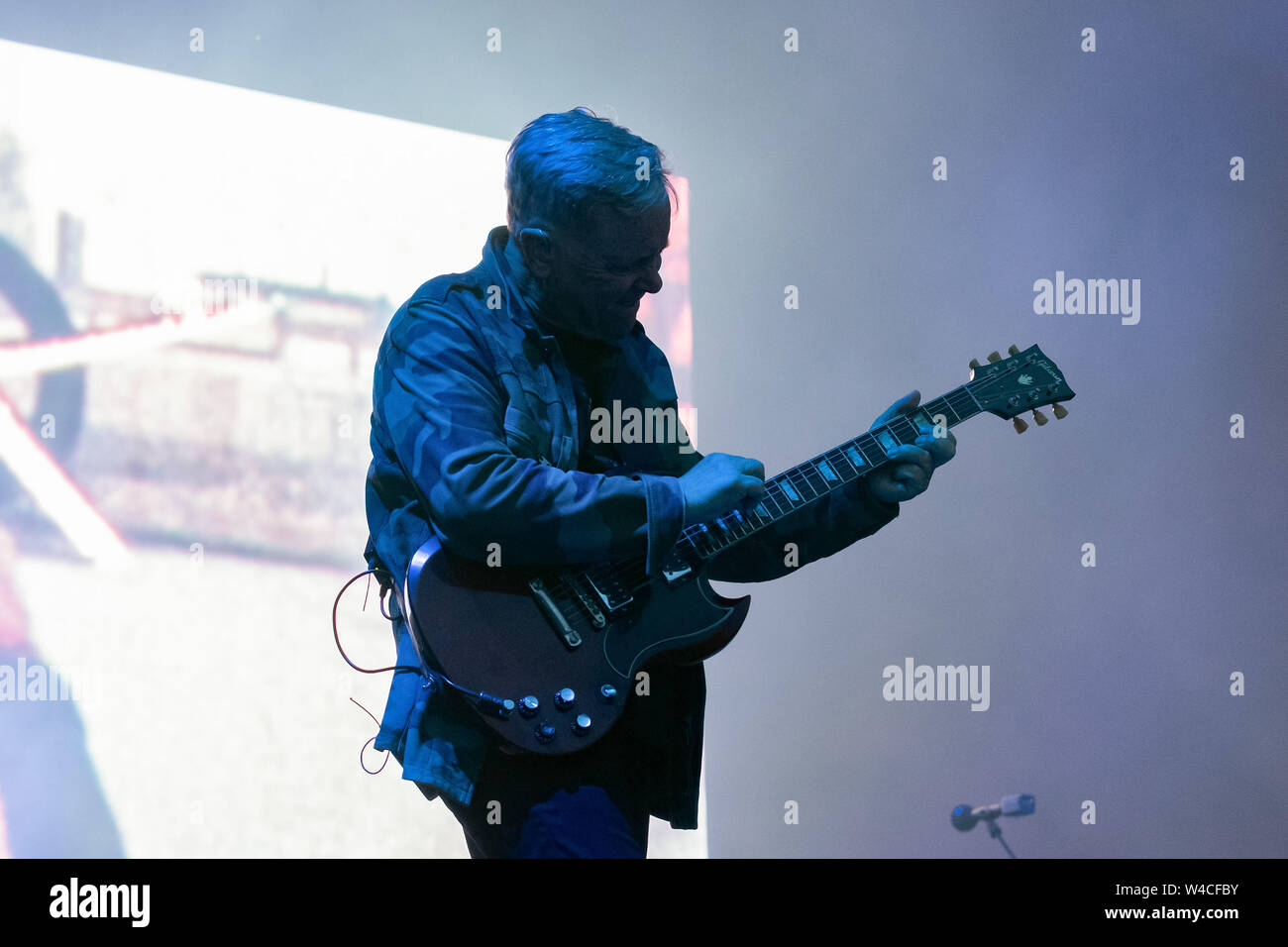 Juli 21, 2019 - Bernard Sumner von New Order Blue Dot Festival Jodrell Bank, Cheshire, UK (Credit Bild: © Andy von Pip/ZUMA Draht) Stockfoto