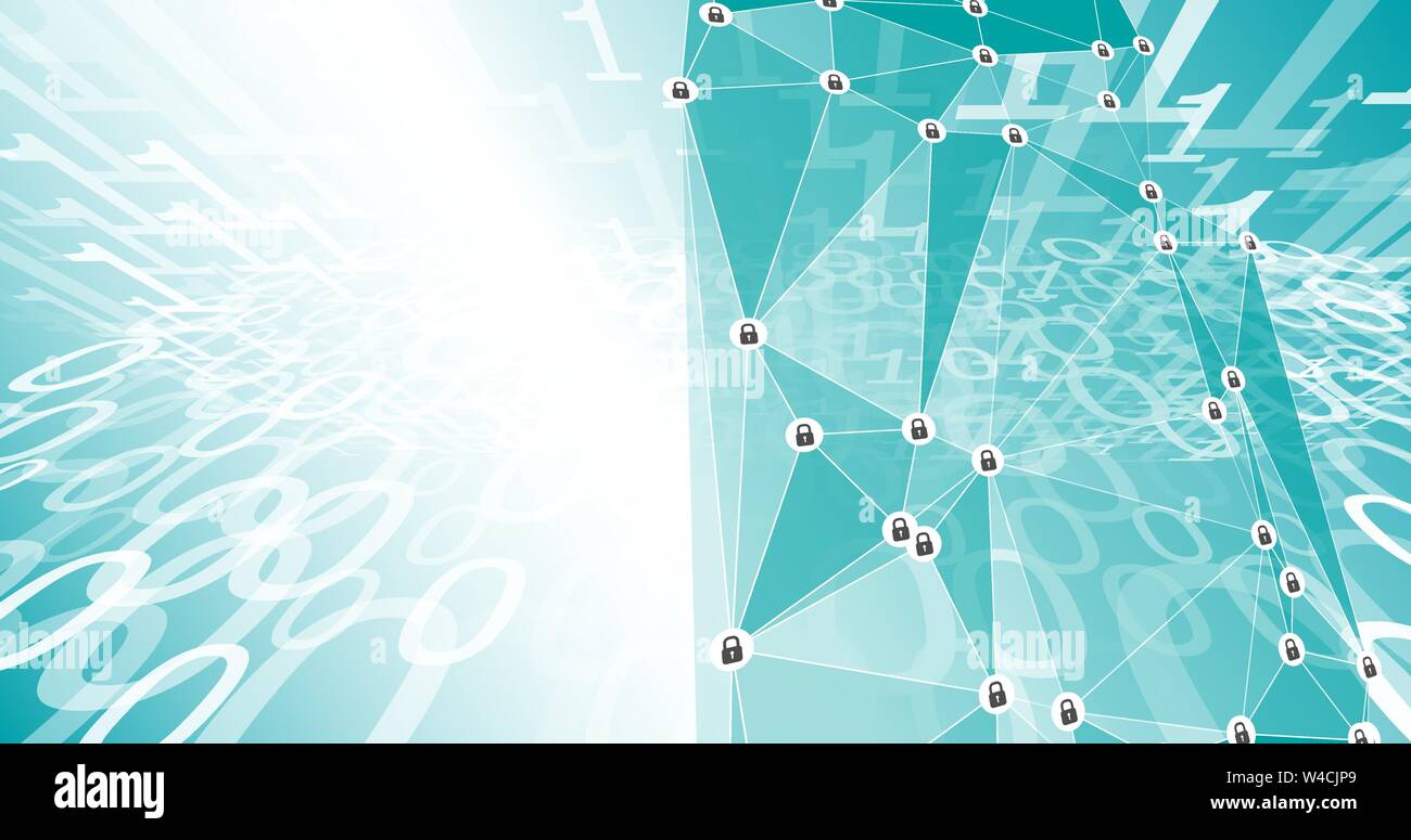 Moderne Cyber Warfare, binäre digitale Transformation Stock Vektor