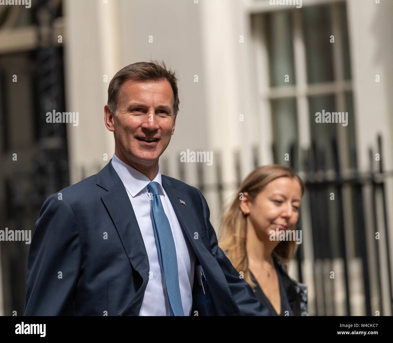 London, Großbritannien. 22. Juli, 2019. Jeremy Hunt MP PC, Außenminister, kommt an 10 Downing Street, London, wird davon ausgegangen, er ist ein Cobra Treffen auf dem Iran Krise Kredit Ian Davidson/Alamy Live News Kreditkarte an: Ian Davidson/Alamy leben Nachrichten Stockfoto