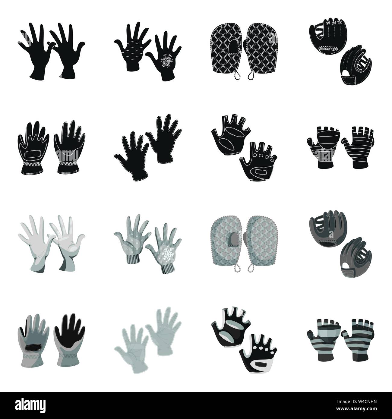 Vector Illustration der Silhouette und Sicherheit Symbol. Satz von Silhouette und Komfort vektor Illustration. Stock Vektor