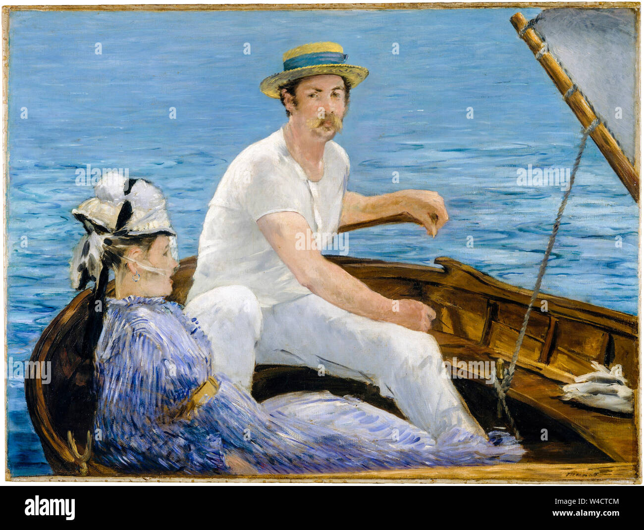 Edouard Manet, Malerei, Bootfahren, 1874 Stockfoto