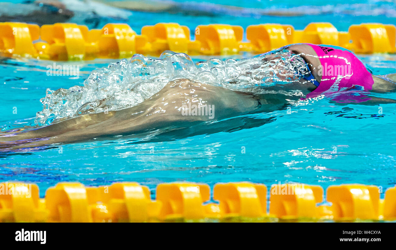 22 juli 2019 Gwangju, Südkorea 18. FINA World Aquatics Championships KOLESNIKOV Kliment RUS RUSSLAND Gwangju Südkorea 22/07/2019 Schwimmen Männer 100m Rückenschwimmen 18. FINA World Aquatics Championships Nambu University Aquatics Center Stockfoto