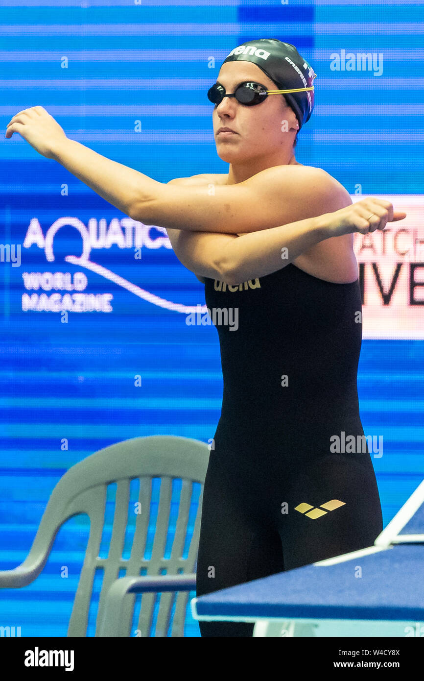 22 juli 2019 Gwangju, Südkorea 18. FINA World Aquatics Championships GABBRIELLESCHI Giulia ITA ITALIEN Gwangju Südkorea 22/07/2019 Schwimmen Frauen 1500m Freestyle 18. FINA World Aquatics Championships Nambu University Aquatics Centre Stockfoto