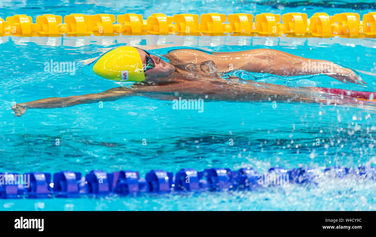 22. juli 2019 Gwangju, Südkorea 18. FINA World Aquatics Championships KIRBY Jack BAR BARBADOS Gwangju Südkorea 22/07/2019 Schwimmen Männer 100m Rückenschwimmen 18. FINA World Aquatics Championships Nambu University Aquatics Center Stockfoto