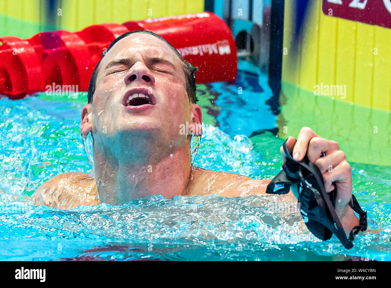 22. juli 2019 Gwangju, Südkorea 18. FINA Schwimmweltmeisterschaften SABBIONI Simone ITA ITALIEN Gwangju Südkorea 22/07/2019 Schwimmen Männer 100m Rückhub 18. FINA Schwimmweltmeisterschaften Nambu Universität Wassersportzentrum Stockfoto