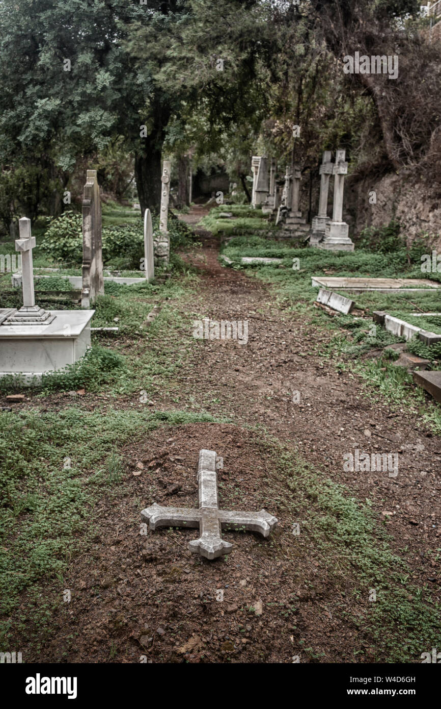 Alte englische Friedhof in der Provinz Malaga Stockfoto