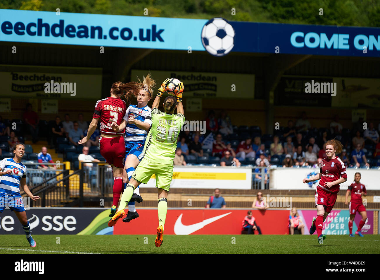 Reading FC Frauen vs Birmingham Damen FC am Adams Park, 28.05.2017 Stockfoto