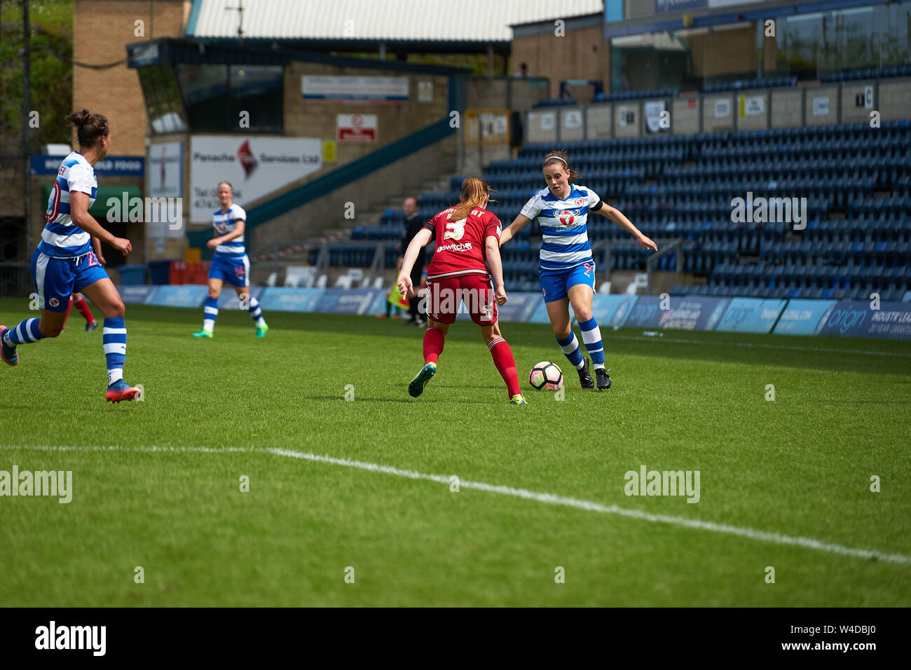 Reading FC Frauen vs Birmingham Damen FC am Adams Park, 28.05.2017 Stockfoto