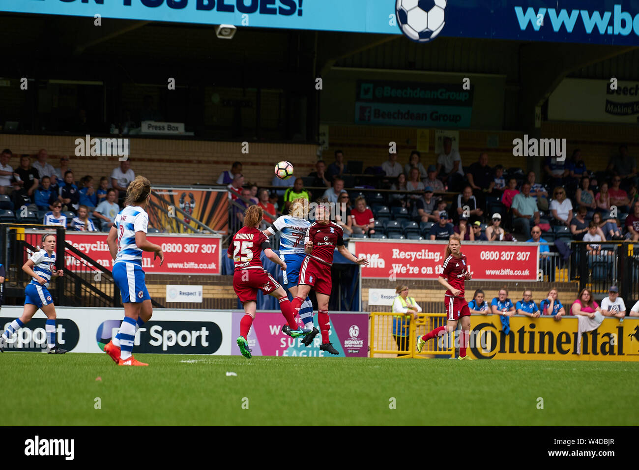 Reading FC Frauen vs Birmingham Damen FC am Adams Park, 28.05.2017 Stockfoto