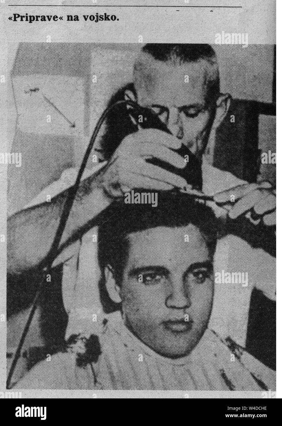 Elvis Presley unter der einheitlichen, Magazin, Kroatien, dem ehemaligen Jugoslawien, Ost-Europa Stockfoto