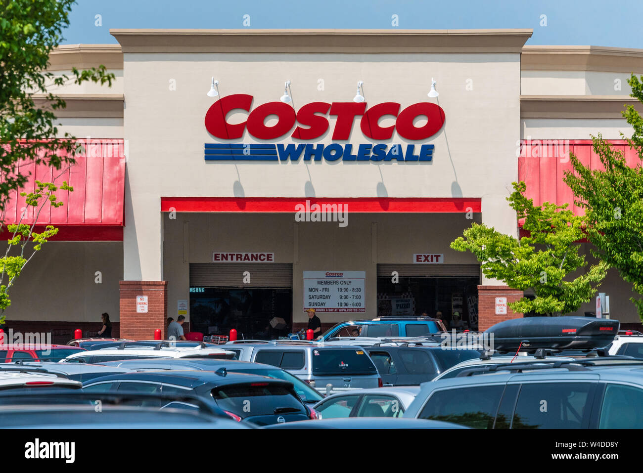 Costco Wholesale Mitgliedschaft - nur Lagerverkauf in Cumming, Georgia. (USA) Stockfoto